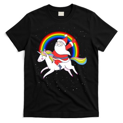 Santa Claus Unicorn Christmas Magic T-Shirt