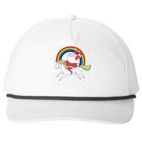 Santa Claus Unicorn Christmas Magic Snapback Five-Panel Rope Hat