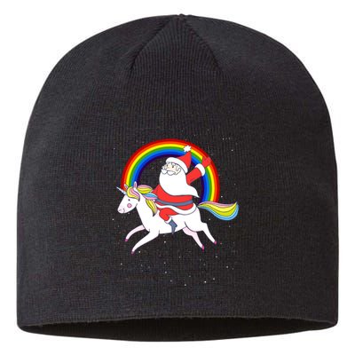 Santa Claus Unicorn Christmas Magic Sustainable Beanie