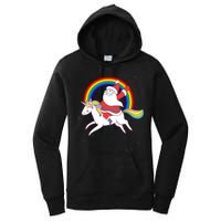 Santa Claus Unicorn Christmas Magic Women's Pullover Hoodie