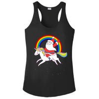 Santa Claus Unicorn Christmas Magic Ladies PosiCharge Competitor Racerback Tank