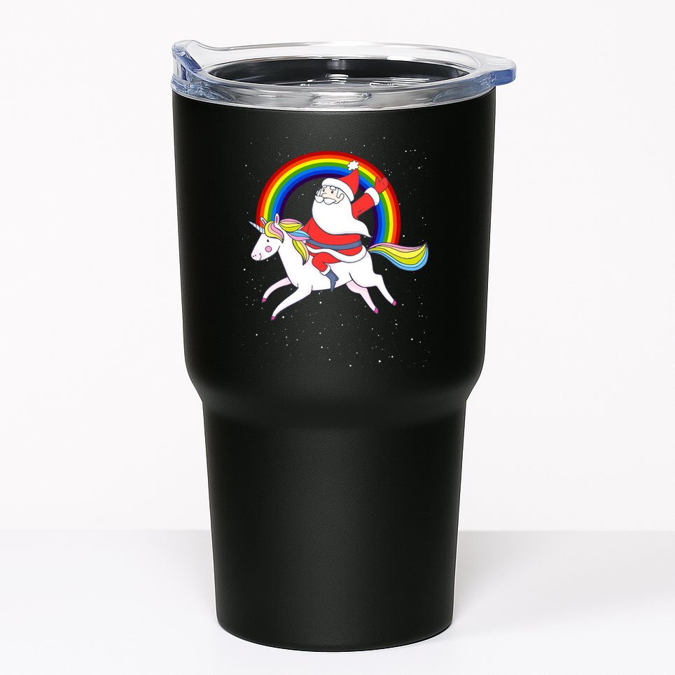 Santa Claus Unicorn Christmas Magic Tumbler