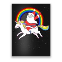 Santa Claus Unicorn Christmas Magic Poster