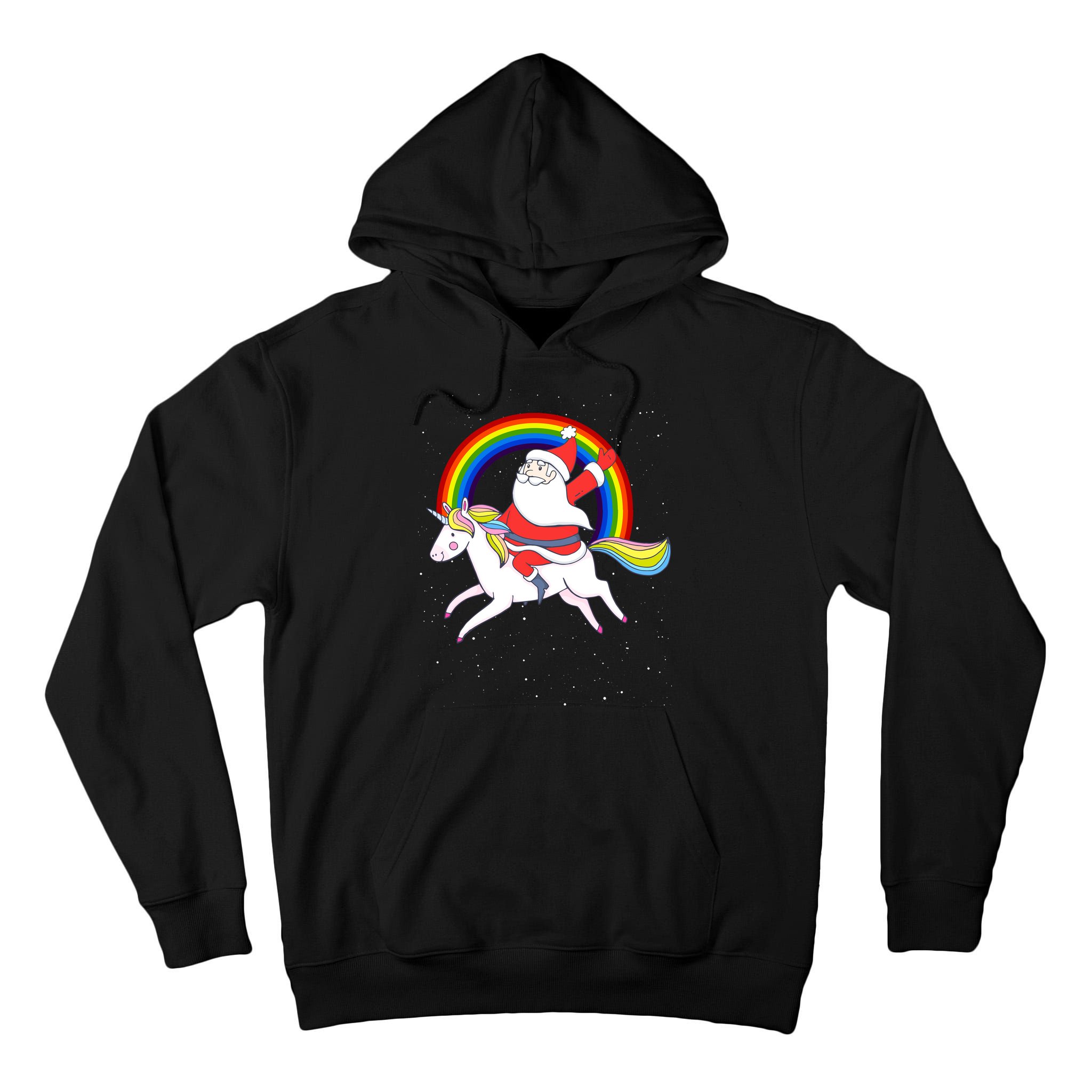 Santa Claus Unicorn Christmas Magic Tall Hoodie