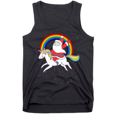 Santa Claus Unicorn Christmas Magic Tank Top