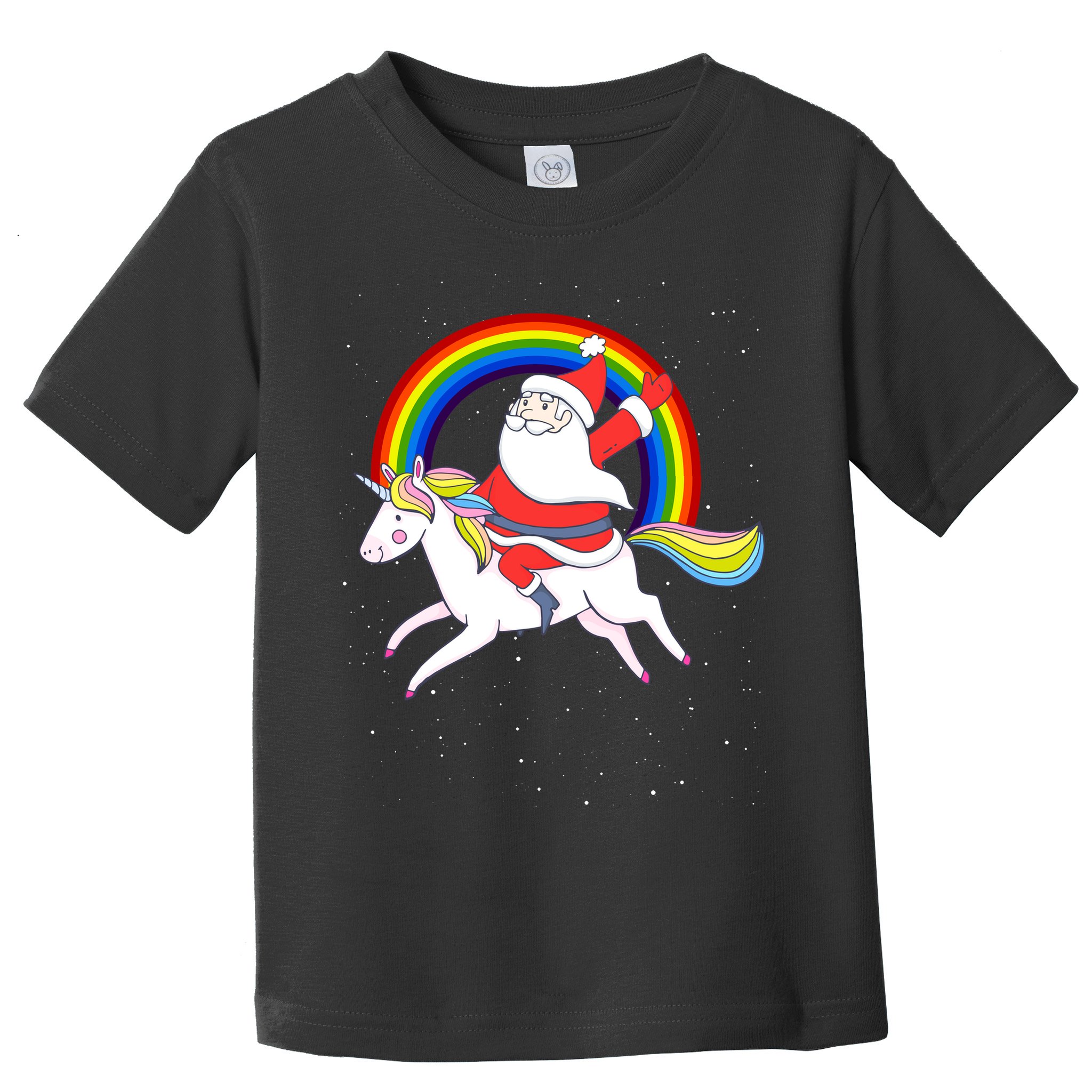 Santa Claus Unicorn Christmas Magic Toddler T-Shirt