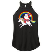 Santa Claus Unicorn Christmas Magic Women’s Perfect Tri Rocker Tank