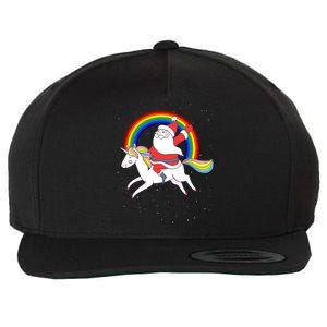 Santa Claus Unicorn Christmas Magic Wool Snapback Cap