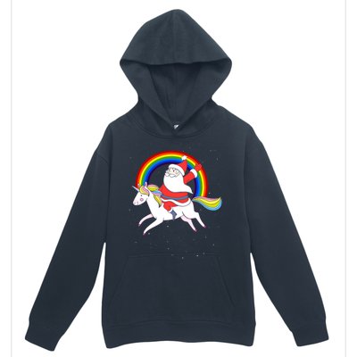 Santa Claus Unicorn Christmas Magic Urban Pullover Hoodie