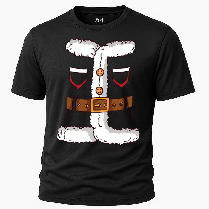 Santa Clause Costume Funny Chrismas Suit Cooling Performance Crew T-Shirt