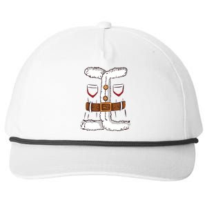 Santa Clause Costume Funny Chrismas Suit Snapback Five-Panel Rope Hat