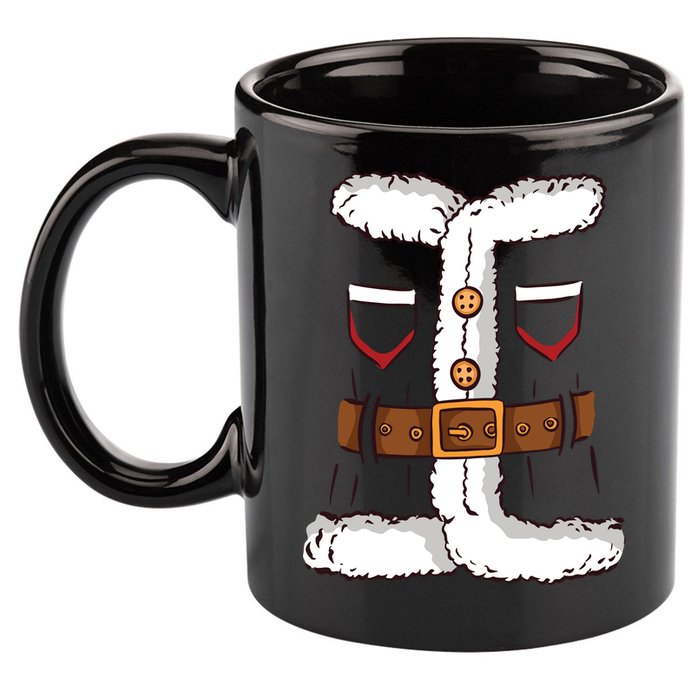 Santa Clause Costume Funny Chrismas Suit 11oz C Handle Ceramic Mug