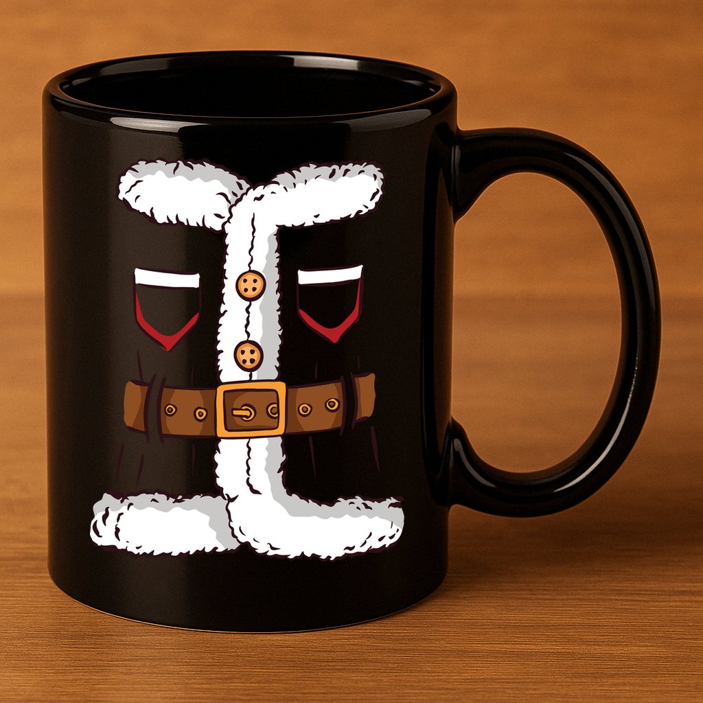 Santa Clause Costume Funny Chrismas Suit 11oz C Handle Ceramic Mug