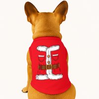 Santa Clause Costume Funny Chrismas Suit Doggie Tank