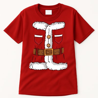 Santa Clause Costume Funny Chrismas Suit Tall T-Shirt