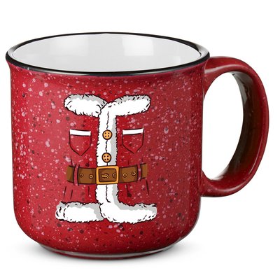 Santa Clause Costume Funny Chrismas Suit 15oz Campfire Ceramic Mug