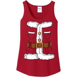 Santa Clause Costume Funny Chrismas Suit Ladies Essential Tank