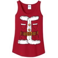 Santa Clause Costume Funny Chrismas Suit Ladies Essential Tank