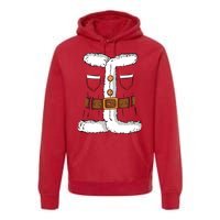 Santa Clause Costume Funny Chrismas Suit Premium Hoodie