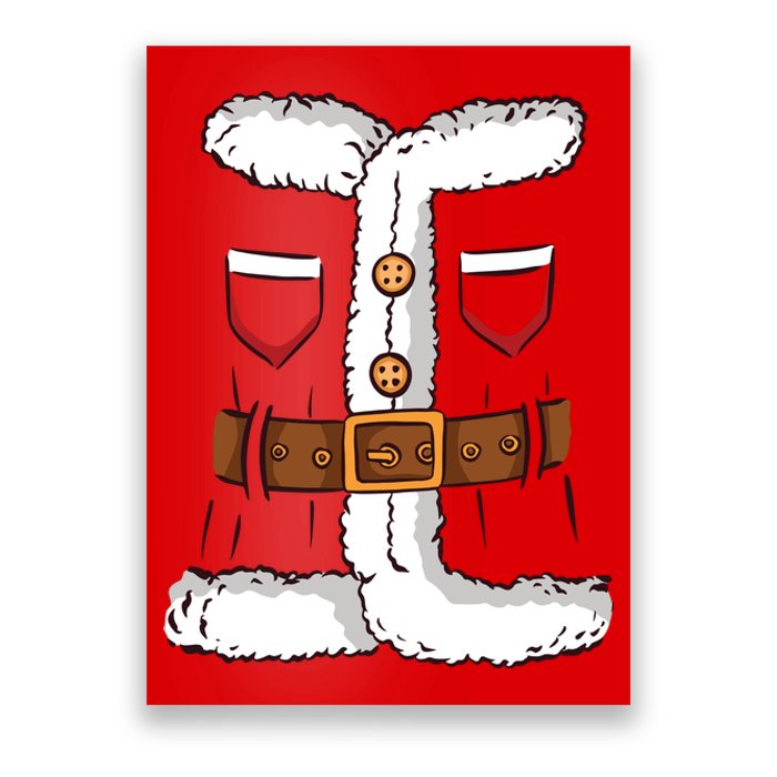 Santa Clause Costume Funny Chrismas Suit Poster