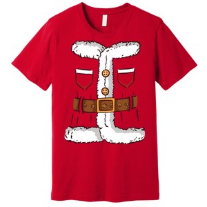 Santa Clause Costume Funny Chrismas Suit Premium T-Shirt