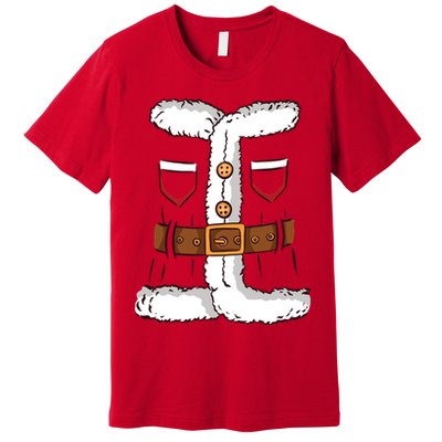 Santa Clause Costume Funny Chrismas Suit Premium T-Shirt