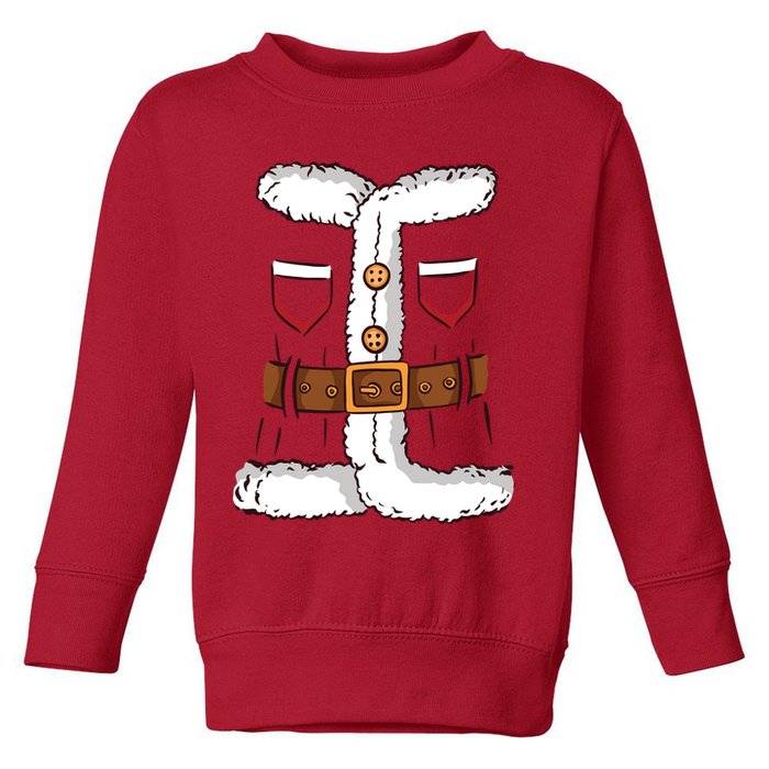 Santa Clause Costume Funny Chrismas Suit Toddler Sweatshirt