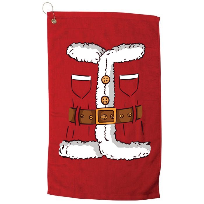 Santa Clause Costume Funny Chrismas Suit Platinum Collection Golf Towel