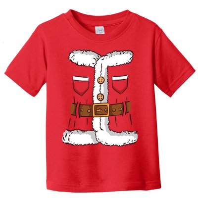 Santa Clause Costume Funny Chrismas Suit Toddler T-Shirt