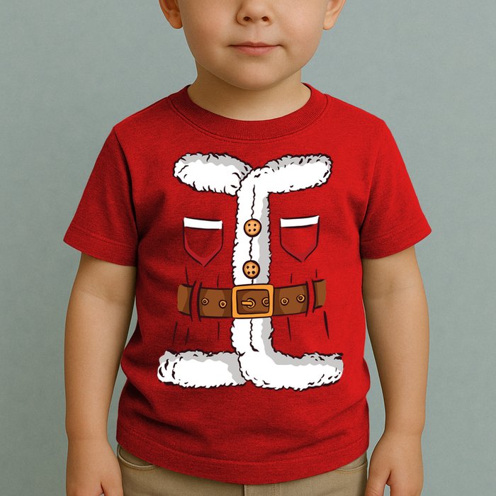 Santa Clause Costume Funny Chrismas Suit Toddler T-Shirt