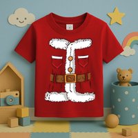 Santa Clause Costume Funny Chrismas Suit Toddler T-Shirt