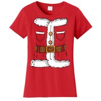 Santa Clause Costume Funny Chrismas Suit Women's T-Shirt