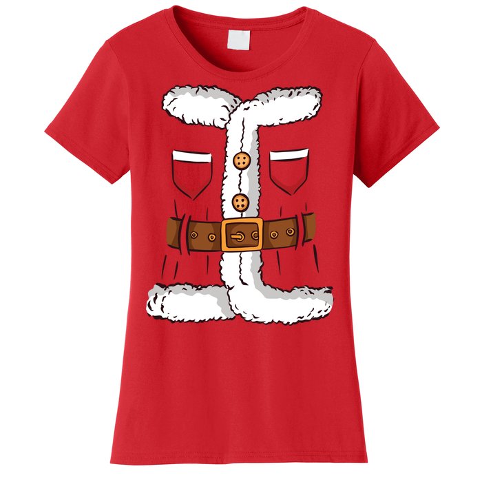 Santa Clause Costume Funny Chrismas Suit Women's T-Shirt