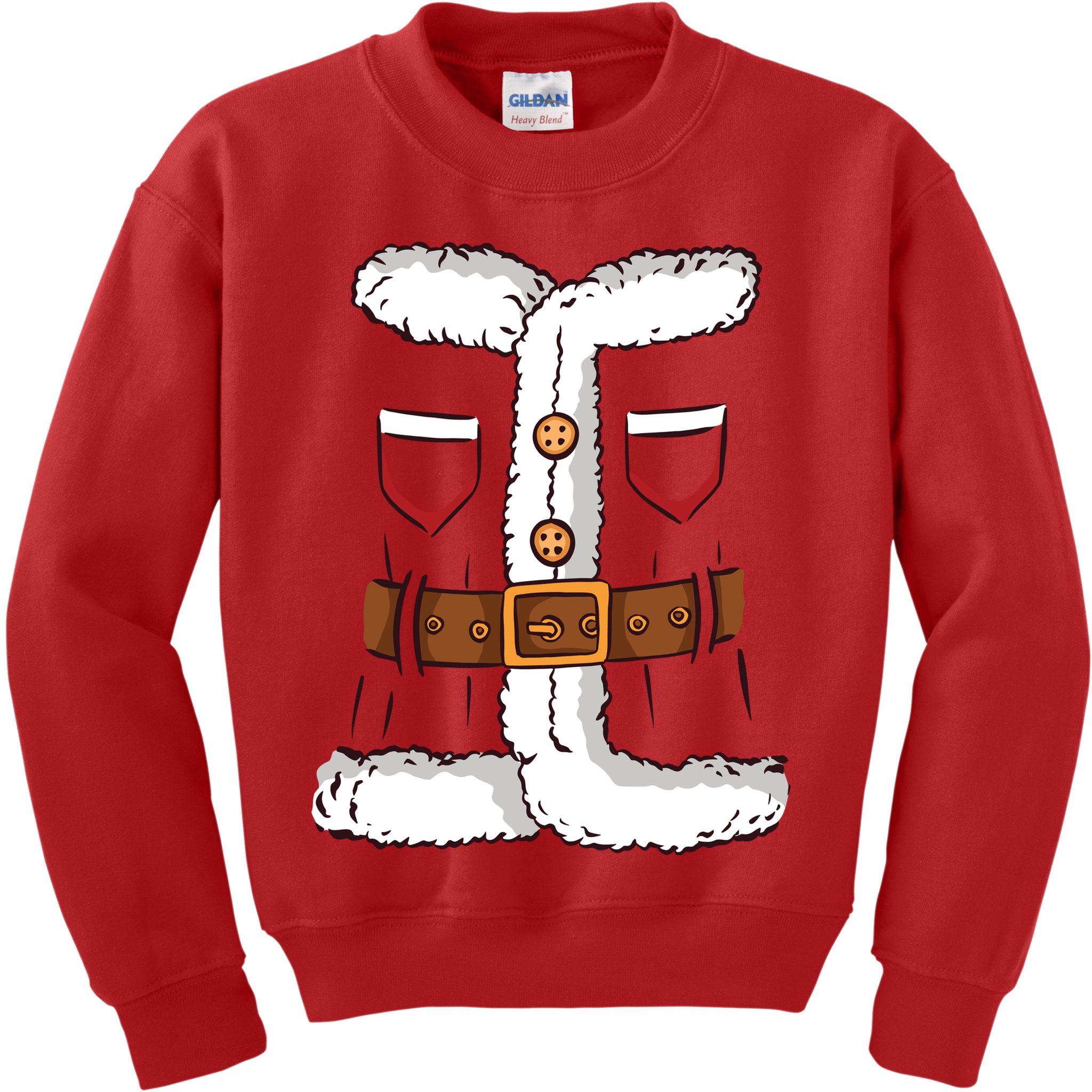 Santa Clause Costume Funny Chrismas Suit Kids Sweatshirt