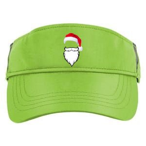 Santa Clause Mustache Beard Hat Adult Drive Performance Visor