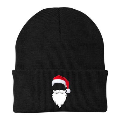 Santa Clause Mustache Beard Hat Knit Cap Winter Beanie
