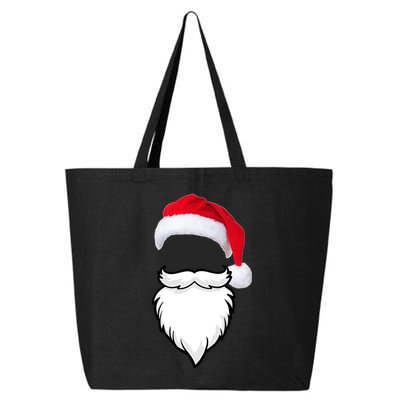 Santa Clause Mustache Beard Hat 25L Jumbo Tote