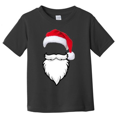 Santa Clause Mustache Beard Hat Toddler T-Shirt