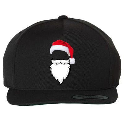 Santa Clause Mustache Beard Hat Wool Snapback Cap