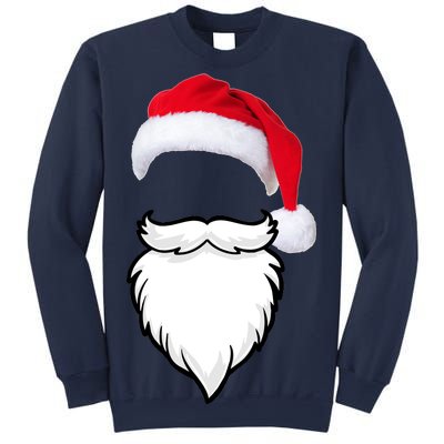 Santa Clause Mustache Beard Hat Sweatshirt