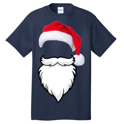 Santa Clause Mustache Beard Hat Tall T-Shirt