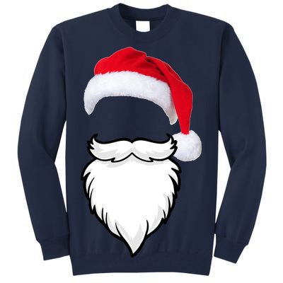 Santa Clause Mustache Beard Hat Tall Sweatshirt