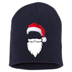 Santa Clause Mustache Beard Hat Short Acrylic Beanie