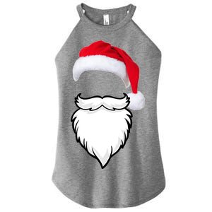 Santa Clause Mustache Beard Hat Women's Perfect Tri Rocker Tank