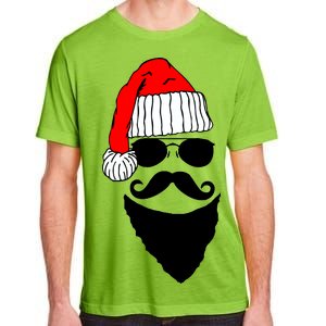 Santa Clause Mustache Face Adult ChromaSoft Performance T-Shirt