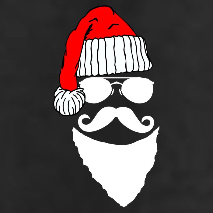 Santa Clause Mustache Face Cool Comfort Performance Bucket Hat