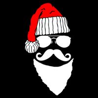 Santa Clause Mustache Face Apron