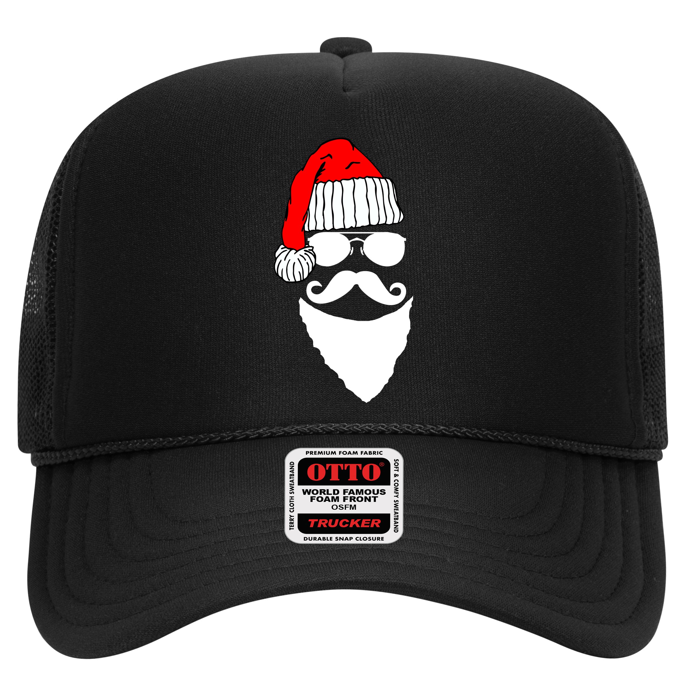 Santa Clause Mustache Face Hat