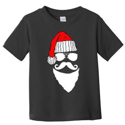 Santa Clause Mustache Face Toddler T-Shirt