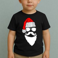 Santa Clause Mustache Face Toddler T-Shirt